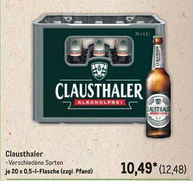 Clausthaler - Alkoholfreies Bier (20 x 0,5 l)