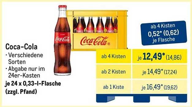 Coca-Cola Kistenangebot – Lecker, erfrischend und vielseitig!