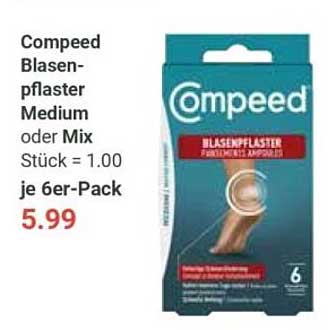 Compeed Blasenpflaster Medium oder Mix je 6er-Pack