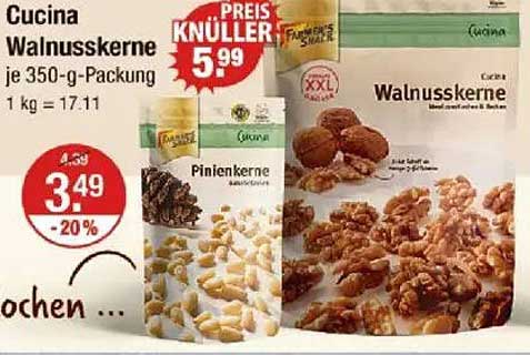 Cucina Walnüsse 350-g-Packung - Ein echter Preisknüller!