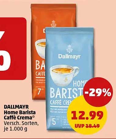 DALLMAYR Home Barista Caffé Crema* Versch. Sorten, je 1.000 g