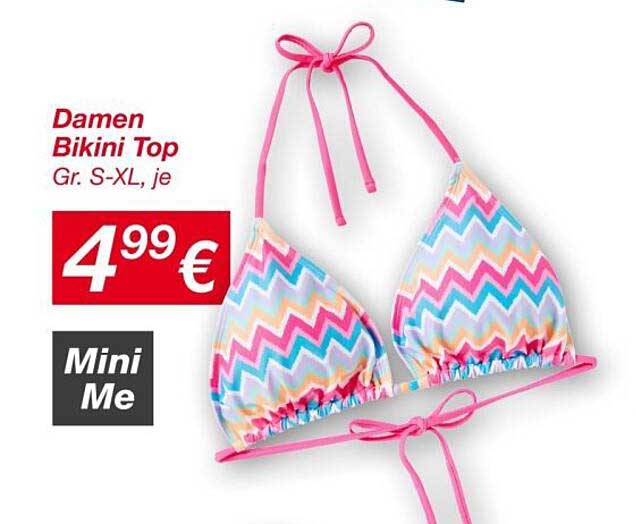 Damen Bikini Top Gr. S-XL, je