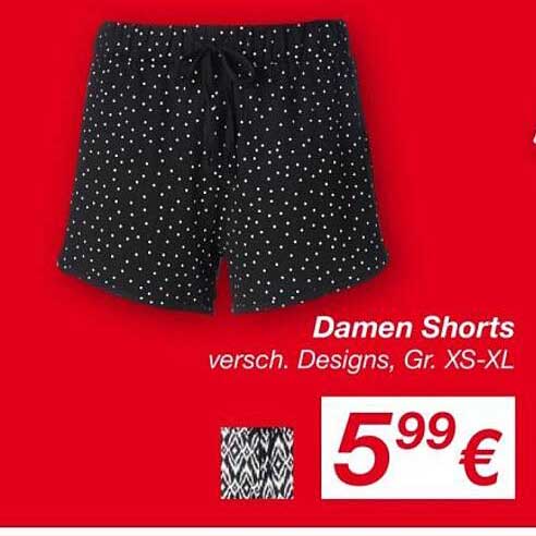 Damen Shorts - versch. Designs, Gr. XS-XL