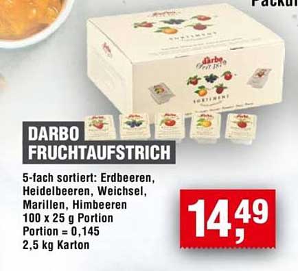 DARBO FRUCHTAUFSTRICH 5-fach sortiert
