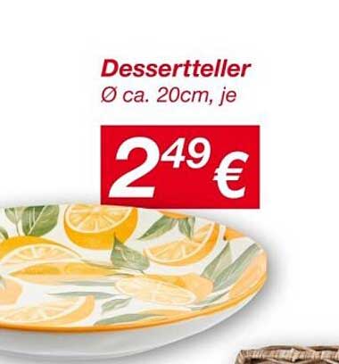 Dessertteller Ø ca. 20cm, je