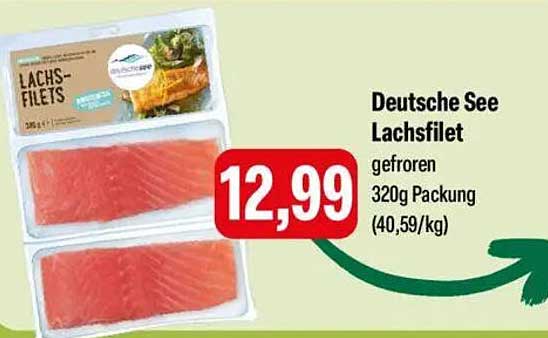 Deutsche See Lachsfilet gefroren 320g