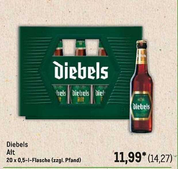 Diebels Alt 20 x 0,5 l-Flasche (zzgl. Pfand)