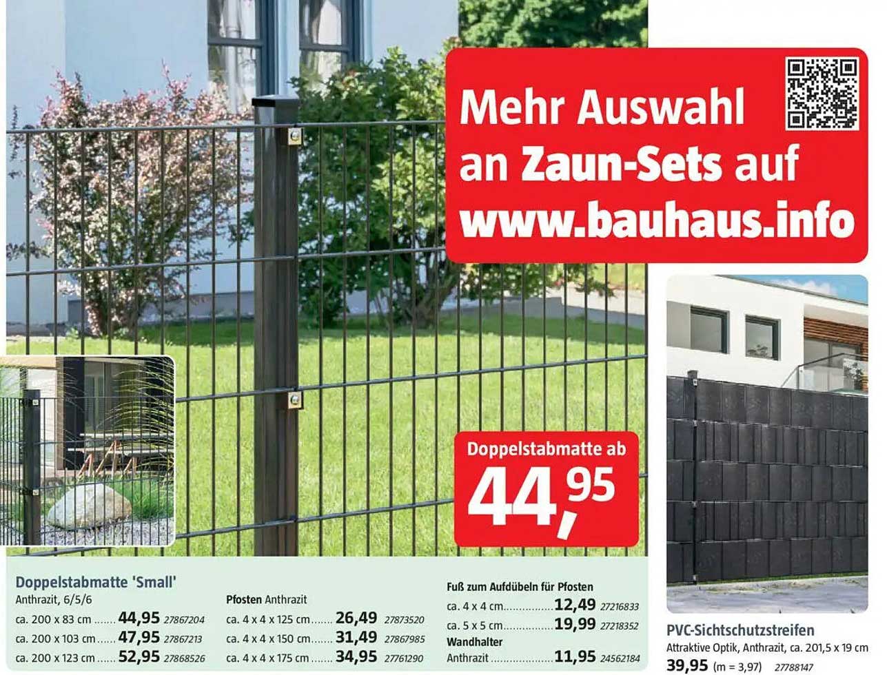 Doppelstabmatte 'Small' Anthrazit, 6/5/6