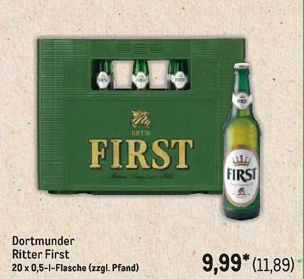 Dortmunder Ritter First 20 x 0,5-l-Flasche (zzgl. Pfand)