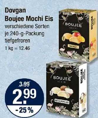 Dovgan Boujee Mochi Eis - verschiedene Sorten je 240-g-Packung tiefgefroren