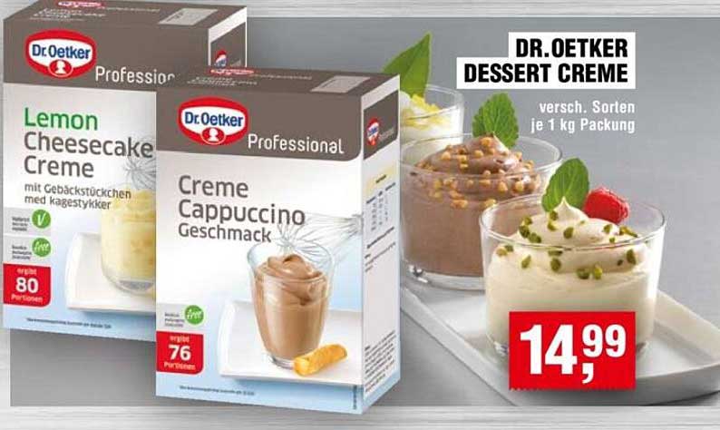 Dr. Oetker Dessert Creme - Verschiedene Sorten je 1 kg Packung