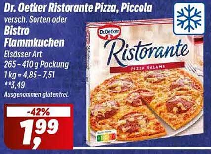 Dr. Oetker Ristorante Pizza, Piccola - verschiedene Sorten oder Bistro Flammkuchen