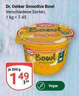 Dr. Oetker Smoothie Bowl - Verschiedene Sorten, 200 g für 1,49 €