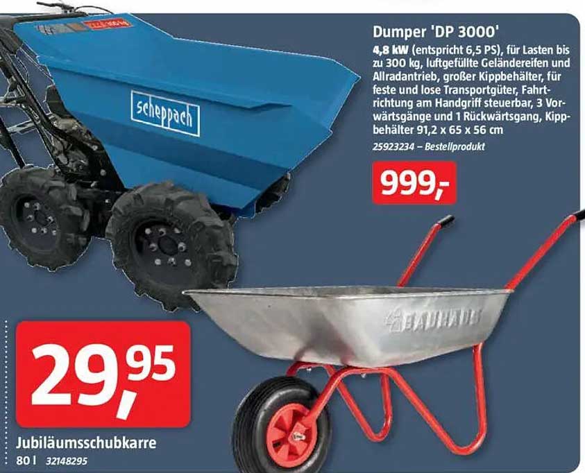 Dumper 'DP 3000' - Der vielseitige Helfer für Ihre Baustelle
