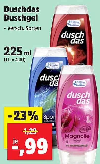 Duschdas Duschgel - verschiedene Sorten 225 ml