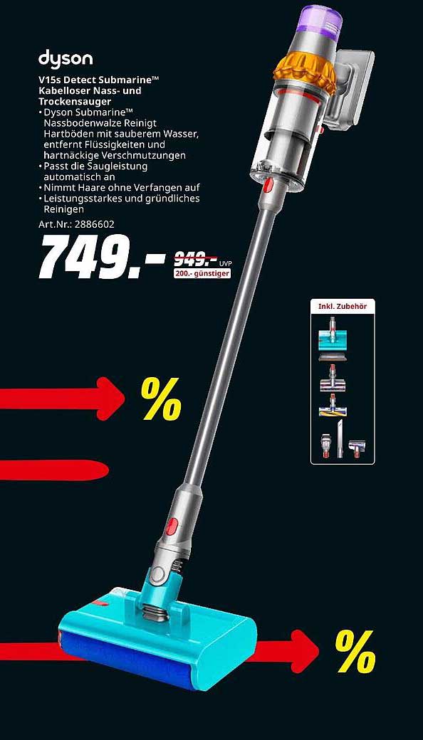 Dyson V15s Detect Submarine™ Kabelloser Nass- und Trockensauger