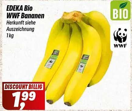 EDEKA Bio WWF Bananen - 1kg