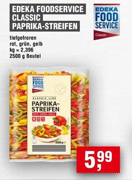 EDEKA FOOD SERVICE CLASSIC PAPRIKA-STREIFEN