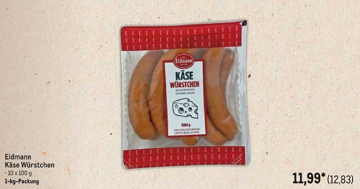 Eidmann Käse Würstchen 10 x 100 g