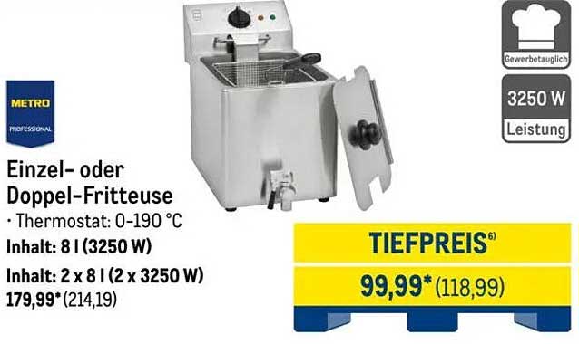 Einzel- oder Doppel-Fritteuse - METRO Professional
