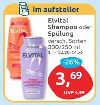 Elvital Shampoo oder Spülung 300/250 ml