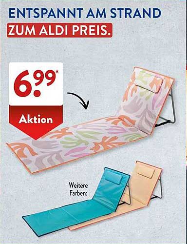 Entspannt am Strand – zum Aldi Preis