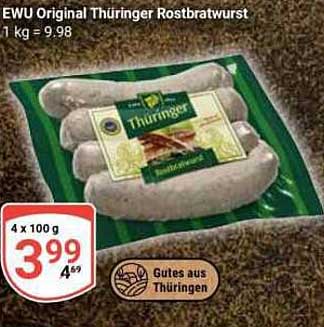 EWU Original Thüringer Rostbratwurst