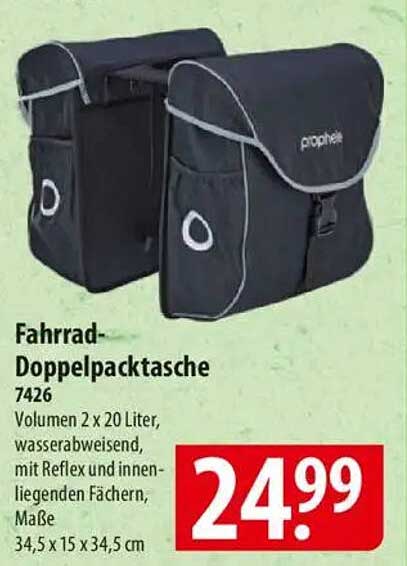 Fahrrad-Doppelpacktasche 7426