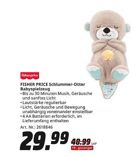 FISHER PRICE Schlummer-Otter Babyspielzeug