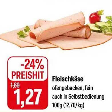Fleischkäse ofengebacken, fein in Selbstbedienung 100g