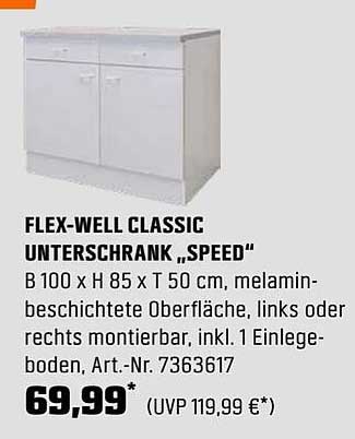 FLEX-WELL CLASSIC UNTERSCHRANK „SPEED“