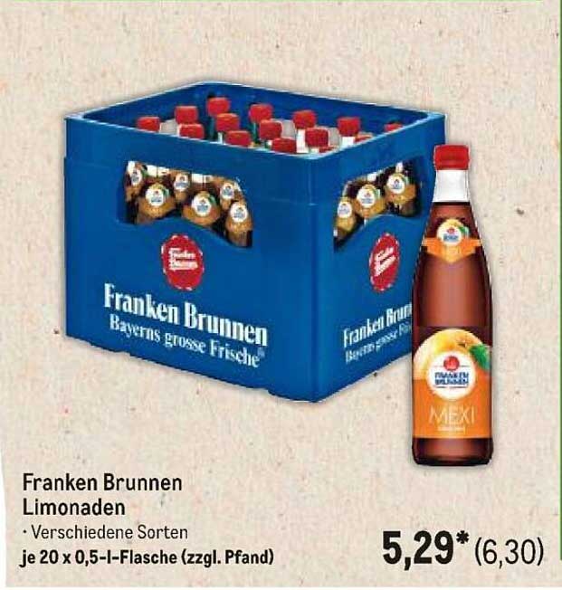 Franken Brunnen Limonaden - verschiedene Sorten