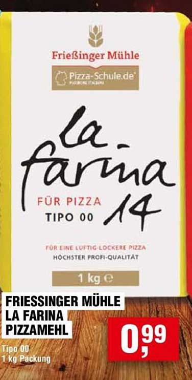 FRIESSINGER MÜHLE LA FARINA PIZZAMEHL TIPO 00 1 KG