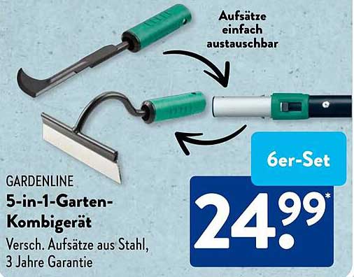GARDENLINE 5-in-1-Garten-Kombigerät