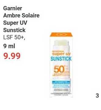 Garnier Ambre Solaire Super UV Sunstick LSF 50+, 9 ml