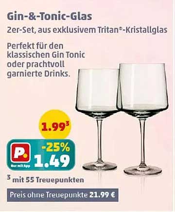Gin-&-Tonic-Glas 2er-Set aus exklusivem Tritan®-Kristallglas