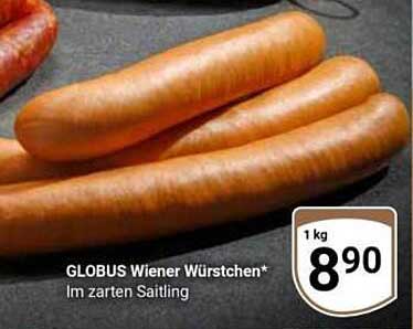 GLOBUS Wiener Würstchen* Im zarten Saitling