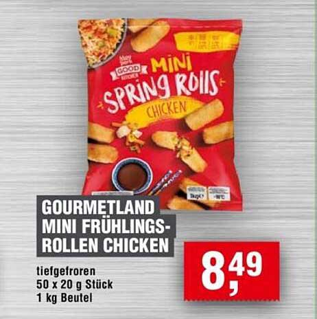 GOURMETLAND MINI FRÜHLINGS-ROLLEN CHICKEN