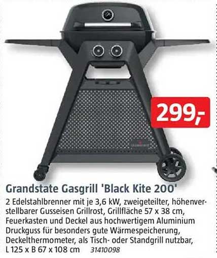 Grandstate Gasgrill 'Black Kite 200'