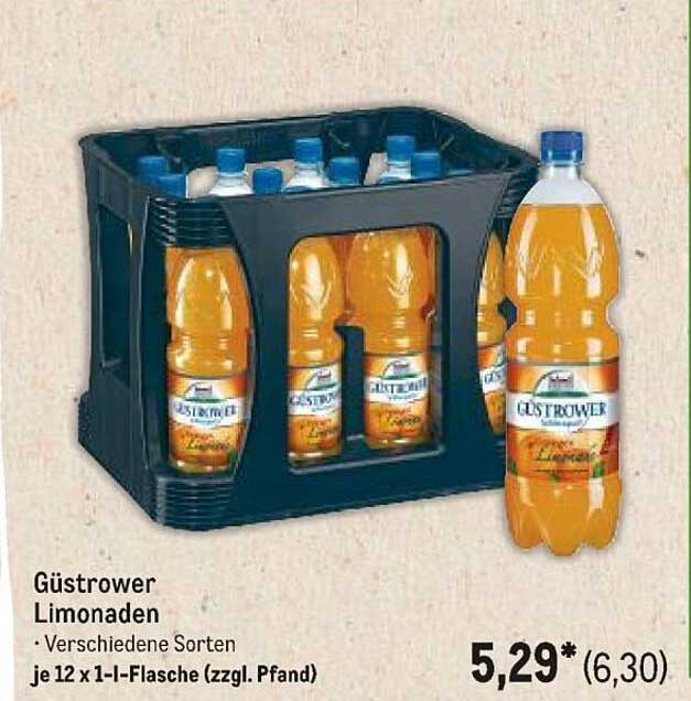 Güstrower Limonaden - Verschiedene Sorten im 12er Pack