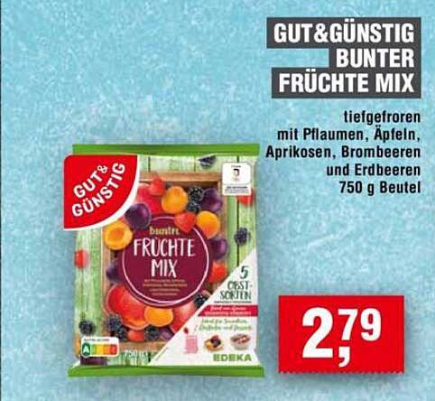 GUT&GÜNSTIG BUNTER FRÜCHTE MIX 750 g Beutel