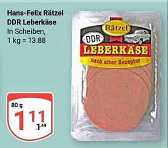 Hans-Felix Rätzel DDR Leberkäse