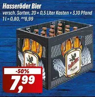 Hasseröder Bier - 20 x 0,5 Liter Kasten