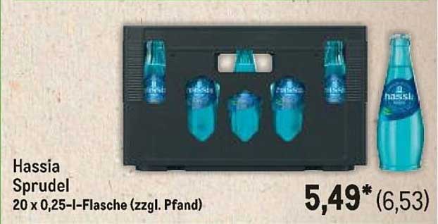 Hassia Sprudel 20 x 0,25-l-Flasche (zzgl. Pfand)