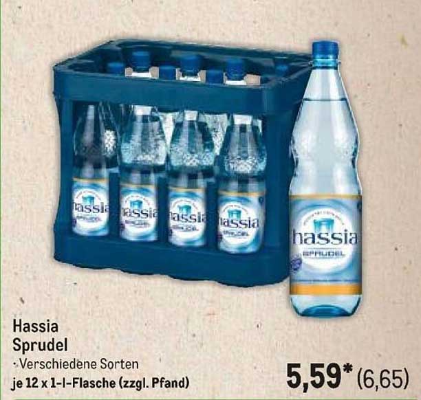 Hassia Sprudel - Verschiedene Sorten, 12 x 1 l