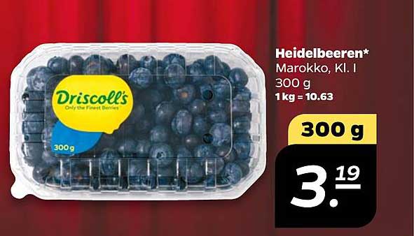 Heidelbeeren* Marokko, Kl. I 300 g