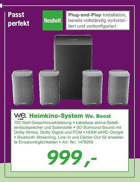 Heimkino-System We. Boost