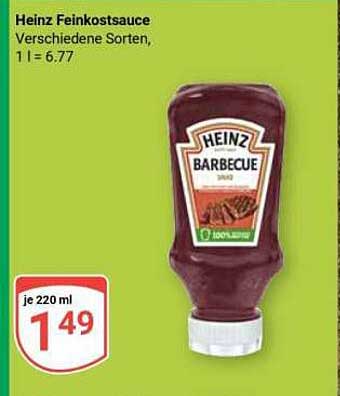 Heinz Feinkostsauce Barbecue 220 ml