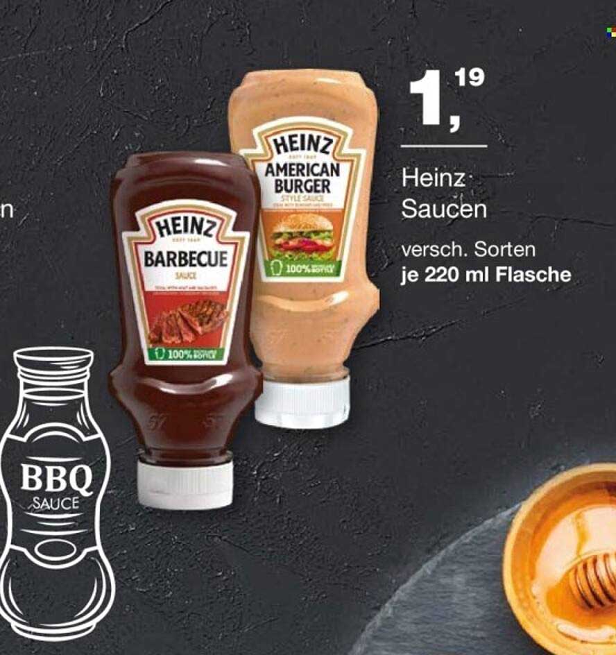 Heinz Saucen – verschiedene Sorten, je 220 ml Flasche