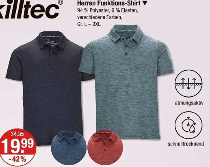 Herren Funktions-Shirt von Killtec – jetzt im Angebot